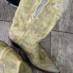 Leather Iguana Skin Boots !